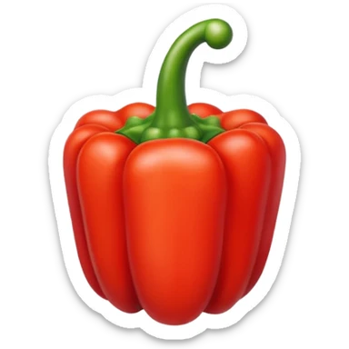 red bell pepper sticker