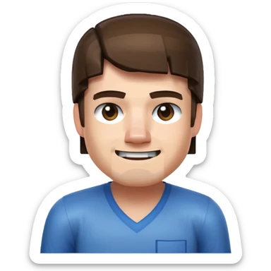 A minecraft character Steve which is doing mean 67 sticker