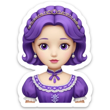 Poupée mauve  sticker