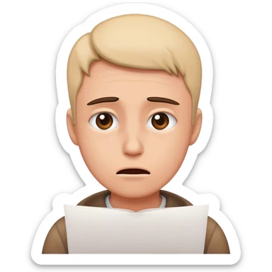 emotional crisis - i am a document sticker