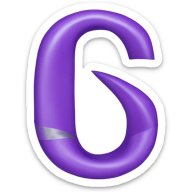 Letter c with Ribbons  sticker