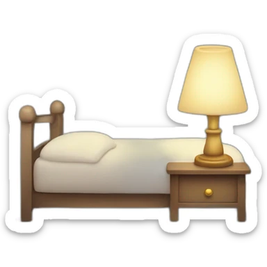 bedtime lamp sticker