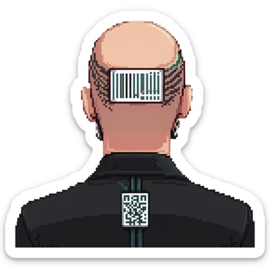 hitman agent 47 with barcode sticker