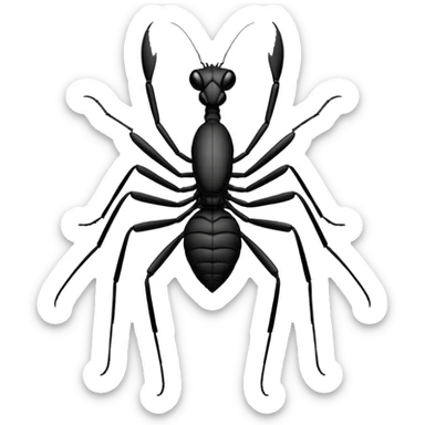 black mantis sticker