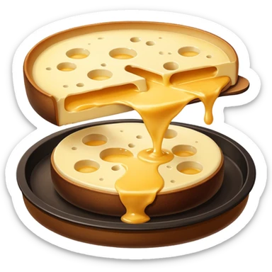 Raclette cheese sticker