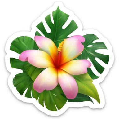 flores tropicales sticker