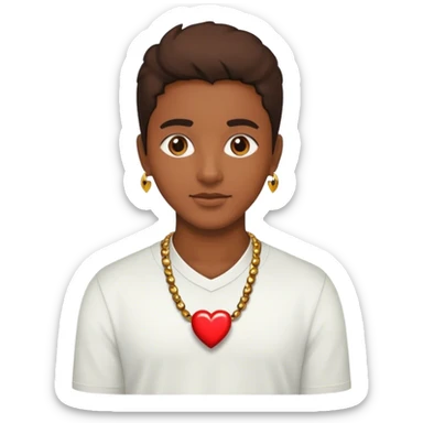 Brazilian heart sticker