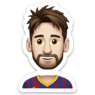 messi, madrid sticker