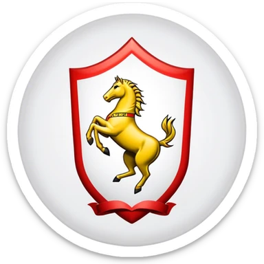 logo de escudería ferrari sticker