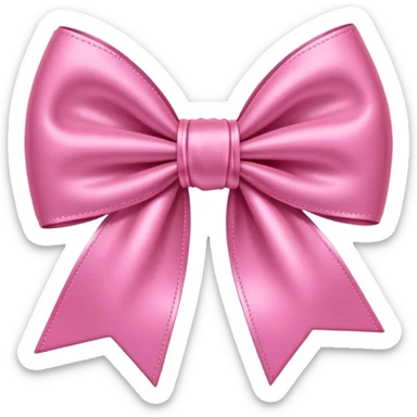 Pink cute bow sticker