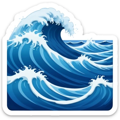 parting of the sea sticker