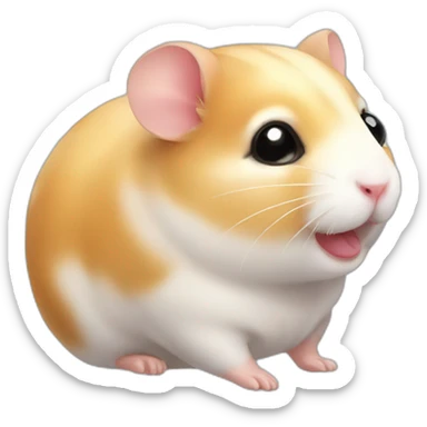 cute hamster sticker