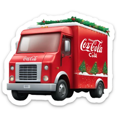 Coca Cola Christmas truck  sticker