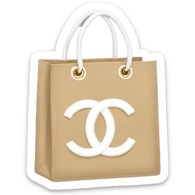 Chanel shopping bag sticker