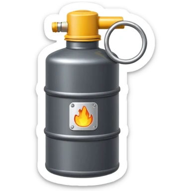 generate a realistic oil canister sticker