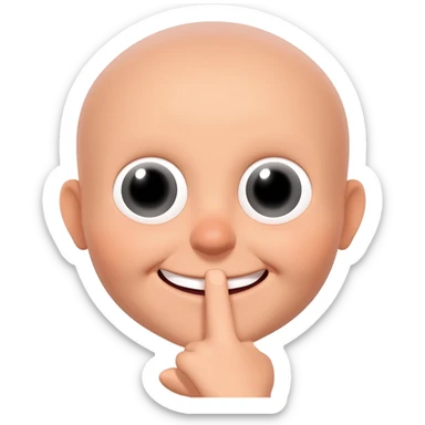 Emoji de carita traviesa y juguetona diciendo ‘grrrr’, con un dedo en la boca, ojos pícaros, sonrisa coqueta, estilo kawaii, como un emoji de TikTok.” sticker