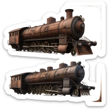 old train sticker