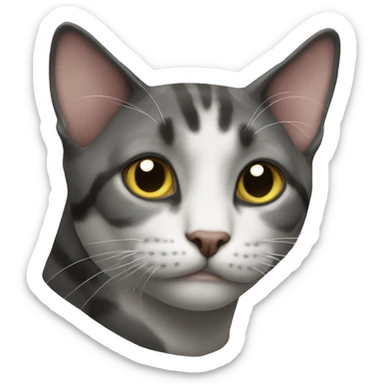 Кот бабочка sticker