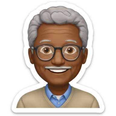 older black man sticker