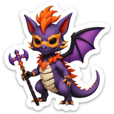 Salandit-Noibat-Litten-Cubone-Hybrid (Full body) sticker