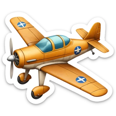 small size plane old town sticker