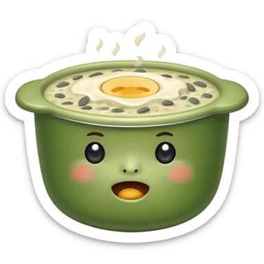 smelly rotten porridge, no face sticker