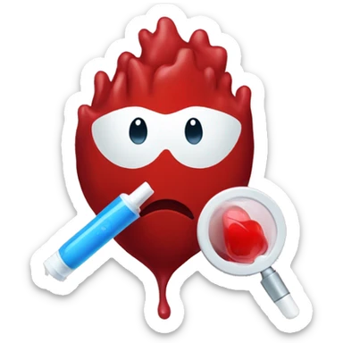 Diabetes blood awareness sticker