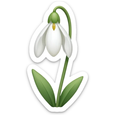 snowdrop emoji sticker