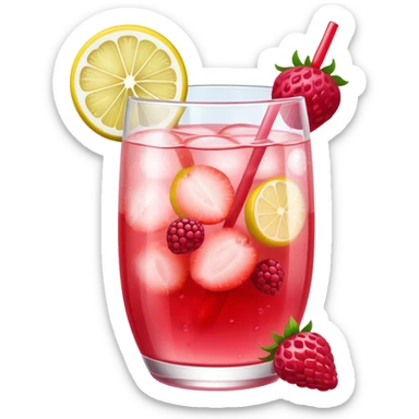 Limonade with red fruits sticker