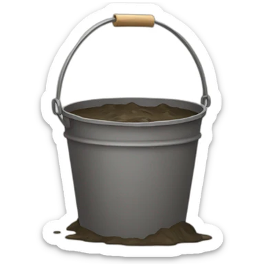 bucket of mud sticker