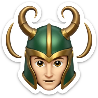 only horn of helmet of loki  sticker