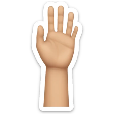 Hand wrist emoji sticker