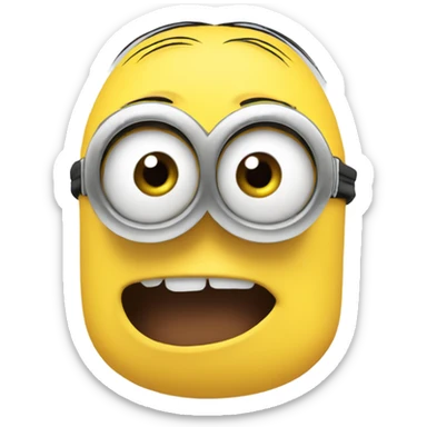 Minion blushing sticker