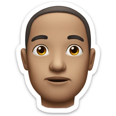 face side eyeing someone sticker