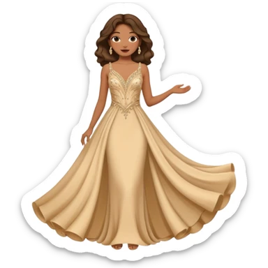 woman gala night actor sticker