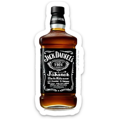 jack daniel’s bottle sticker