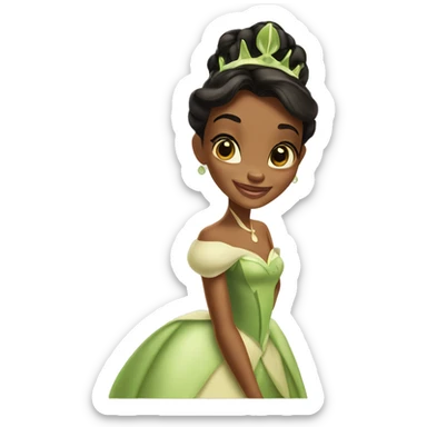 Princess Tiana from princess and the frog sticker
