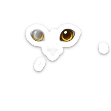 long beige fluffy fur persa cat with honey colored eyes sticker