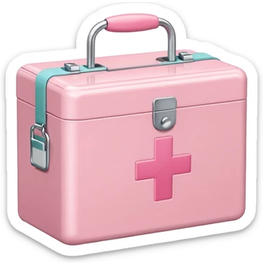 Pastel Pink medical box sticker