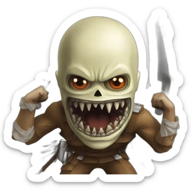 Attack on Titan monster sticker