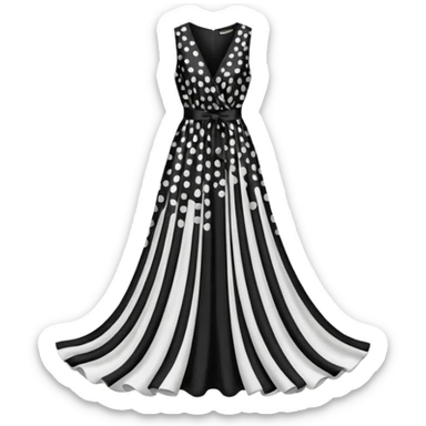 spotted dress sticker