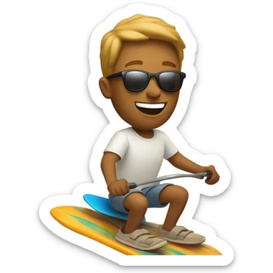 Dune surfing sticker