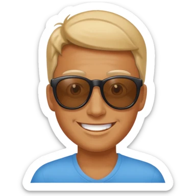 emoji que transmita el concepto de navegar por le mundo sticker