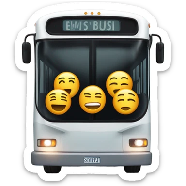 Late bus sticker