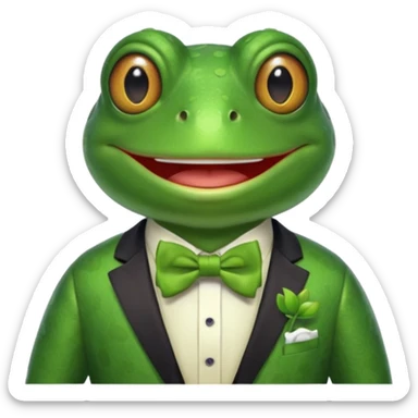 Um sapo comediante sticker