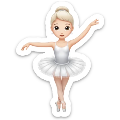 ballerina in tutu sticker