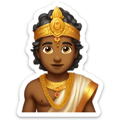 Lord ram in cute childhood sticker