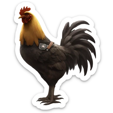 Leon Kennedy but a chicken sticker