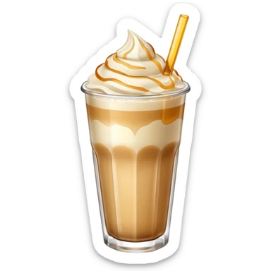 Ice latte honey salt sticker