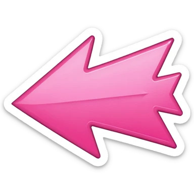 Arrow chart pink emoji  make realistic erase the arrow sticker